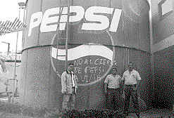 Pepsi Cola ockuperat av arbetarna