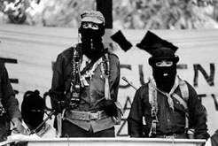 Zapatister och aktivister firade 13-årsdag