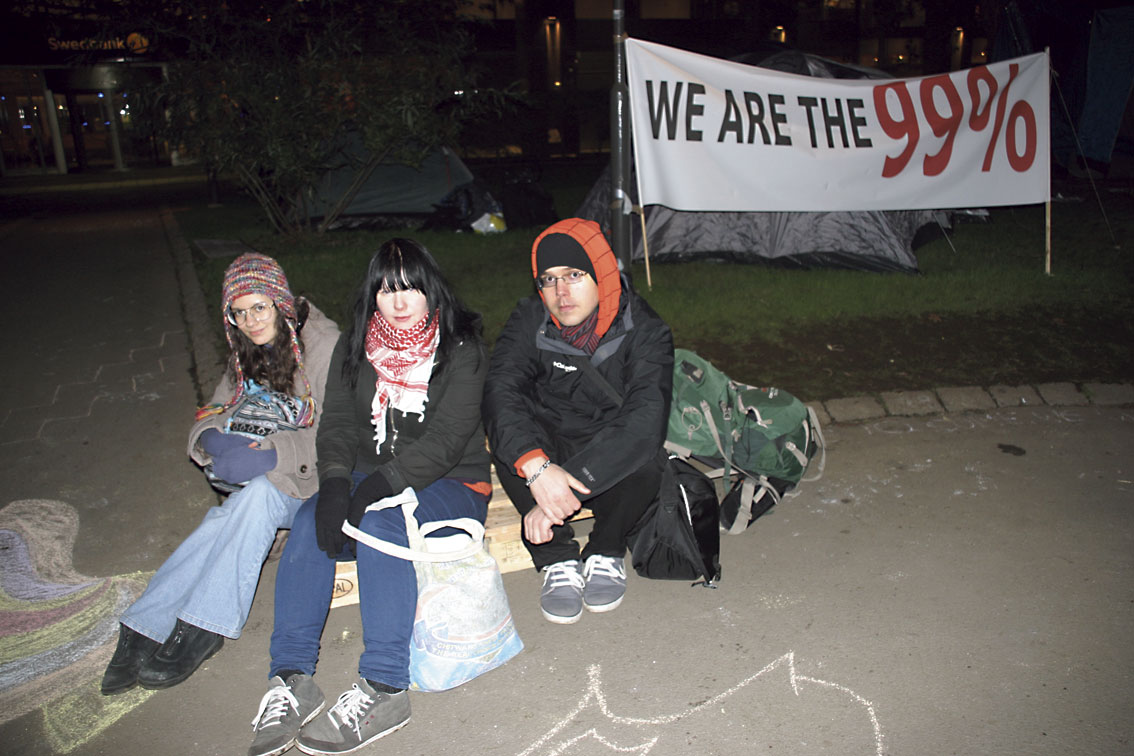 Occupy-rörelsen är i Sverige