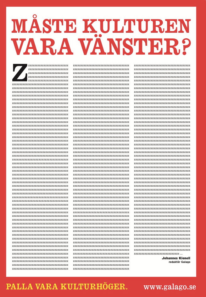 Kulturannons för mycket för Facebook