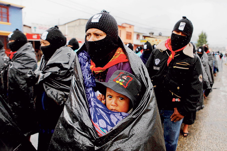 Zapatistarmén visade att den inte är försvagad