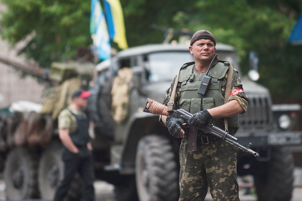 Donetsk förbereder sig på attack