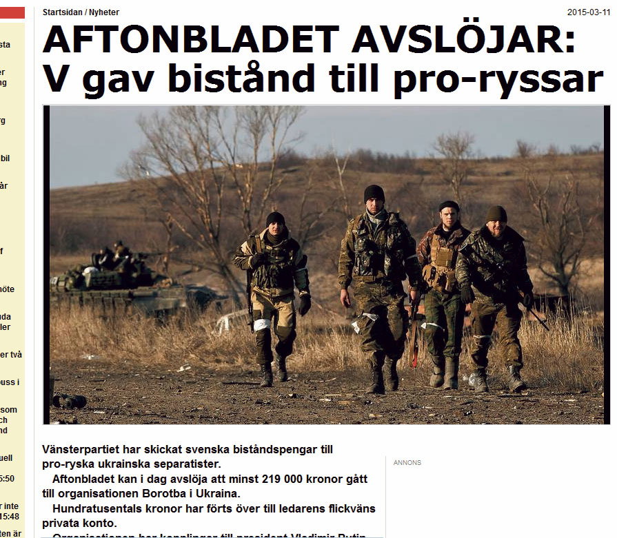 Stödjer V proryska separatister?