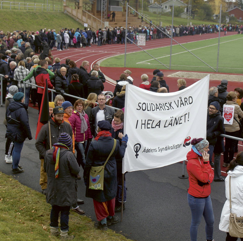 Folklig vrede mot nedskärningar i sjukvården i Västernorrland