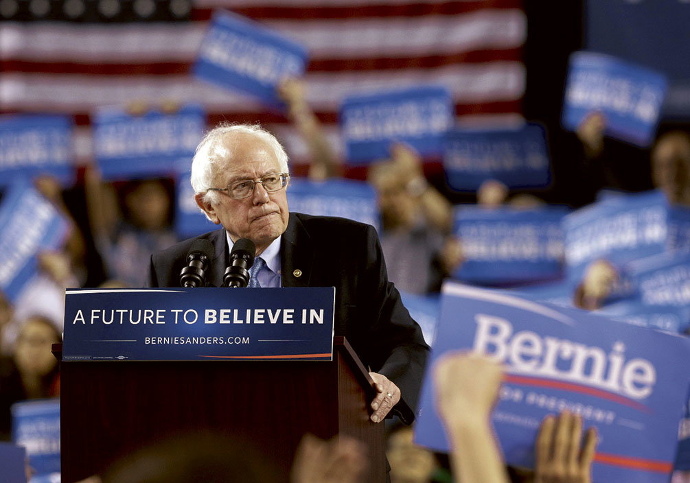 Bernie Sanders i princip uträknad