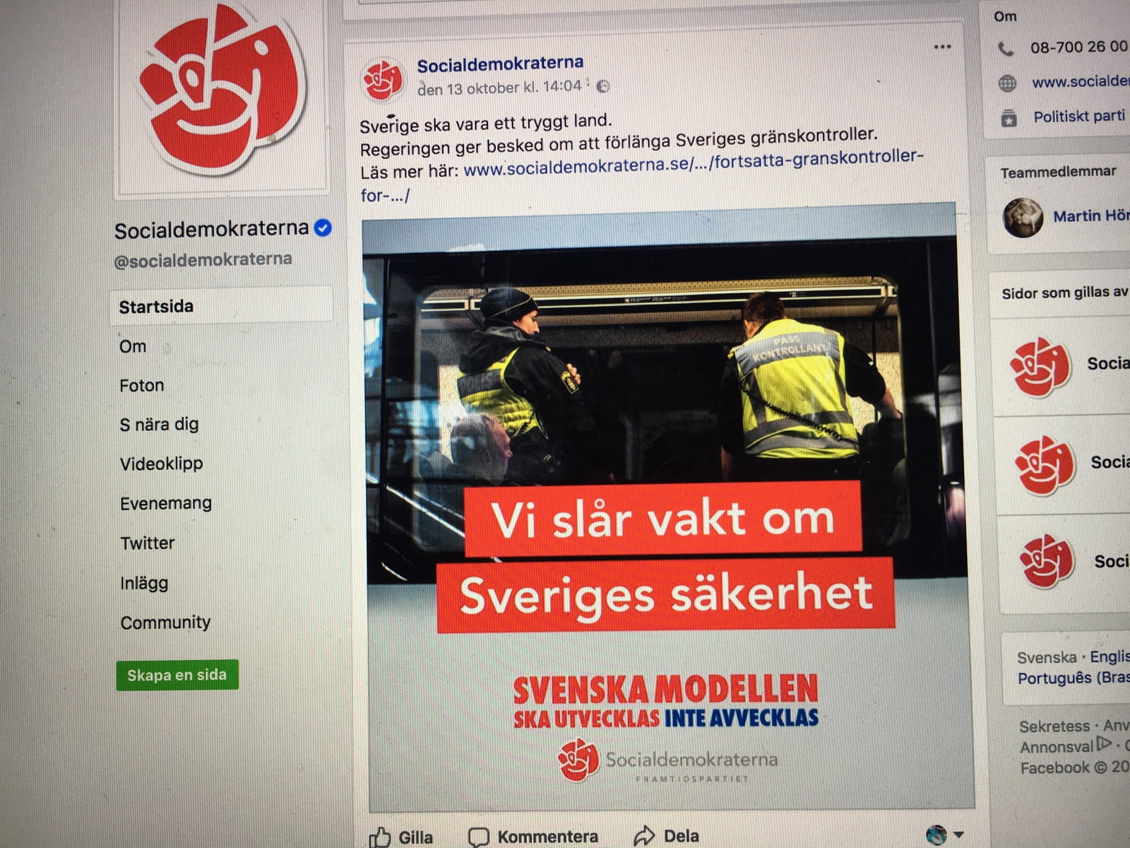 S väljer opinionen framför politiken