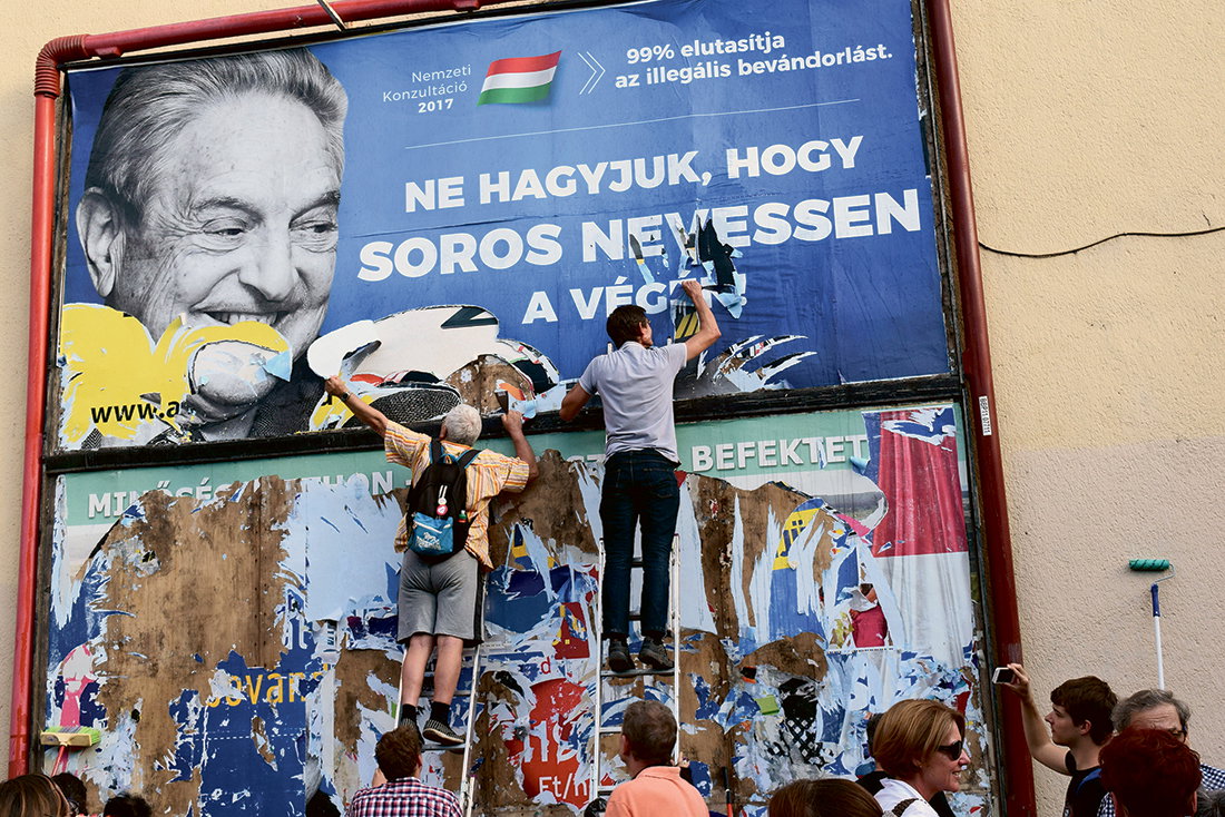 Soros i centrum för ungersk valrörelse