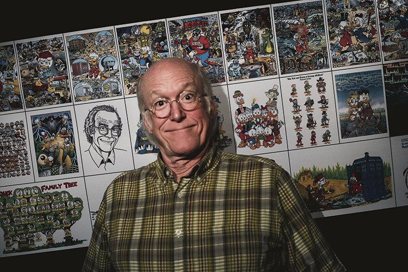 STOCKHOLM 20171121 Den amerikanske serietecknaren Don Rosa har kommit till Sverige i samband med Joakim von Ankas 70-årsjubileum. Foto: Pontus Lundahl / TT / kod 10050