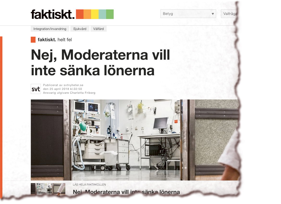 Ideologi kan inte faktakollas