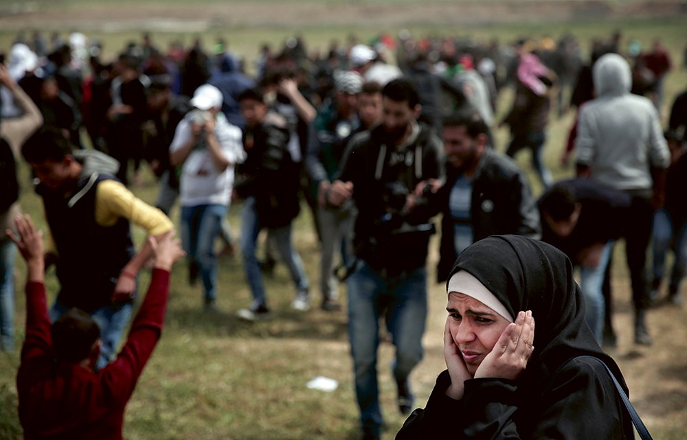 Bara en sorts rapportering från Gaza tillåts