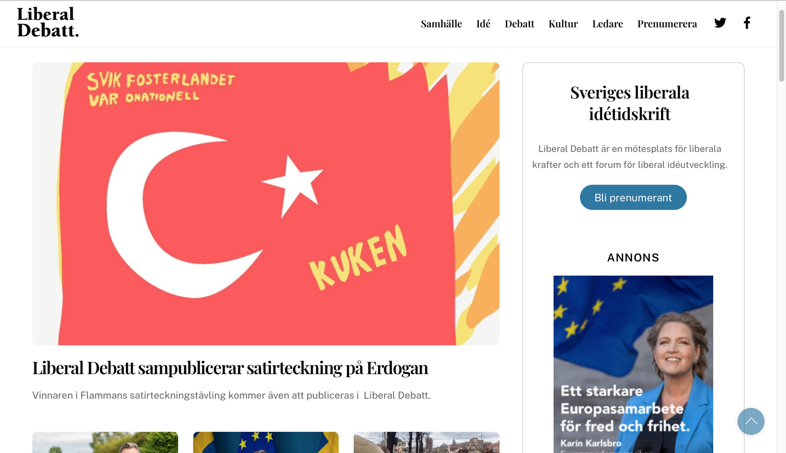 Tidningar stödjer Flamman – sampublicerar satirteckning