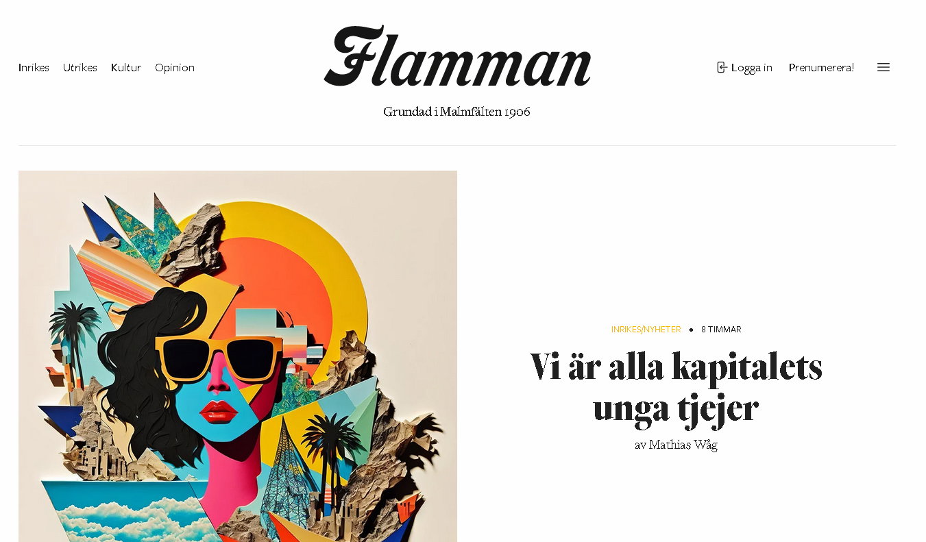 Flamman lanserar ny sajt