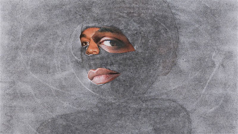 Konstnären Tameca Cole belyser fängelsevärldens orättvisor. Bild: Tameca Cole, ”Locked in a Dark Calm” (2016).