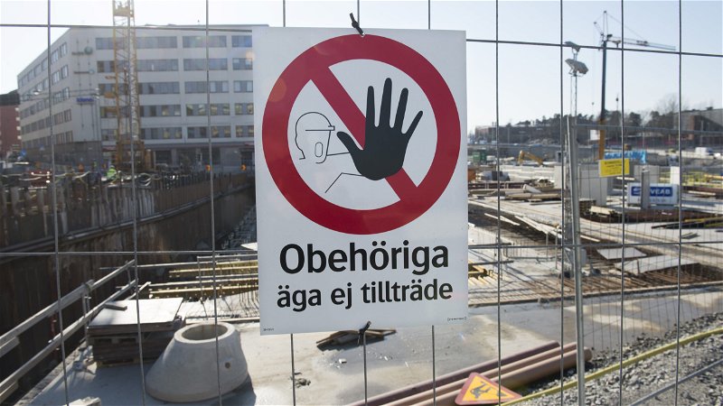I byggbranschen har 86 personer mist livet i arbetsplatsolyckor mellan 2013 och 2022. Foto: Fredrik Sandberg / TT.