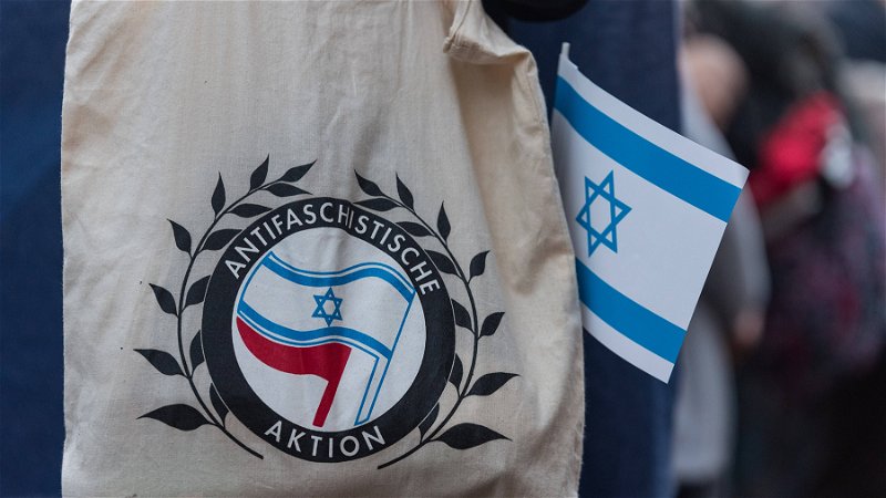I Tyskland är delar av den autonoma vänstern starkt proisraelisk. Foto: Fabian Steffens/imago.