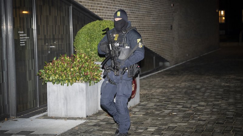 Tillslag mot misstänkta terrorister i Danmark och Tyskland. Foto: Emil Nicolai Helms/AP.