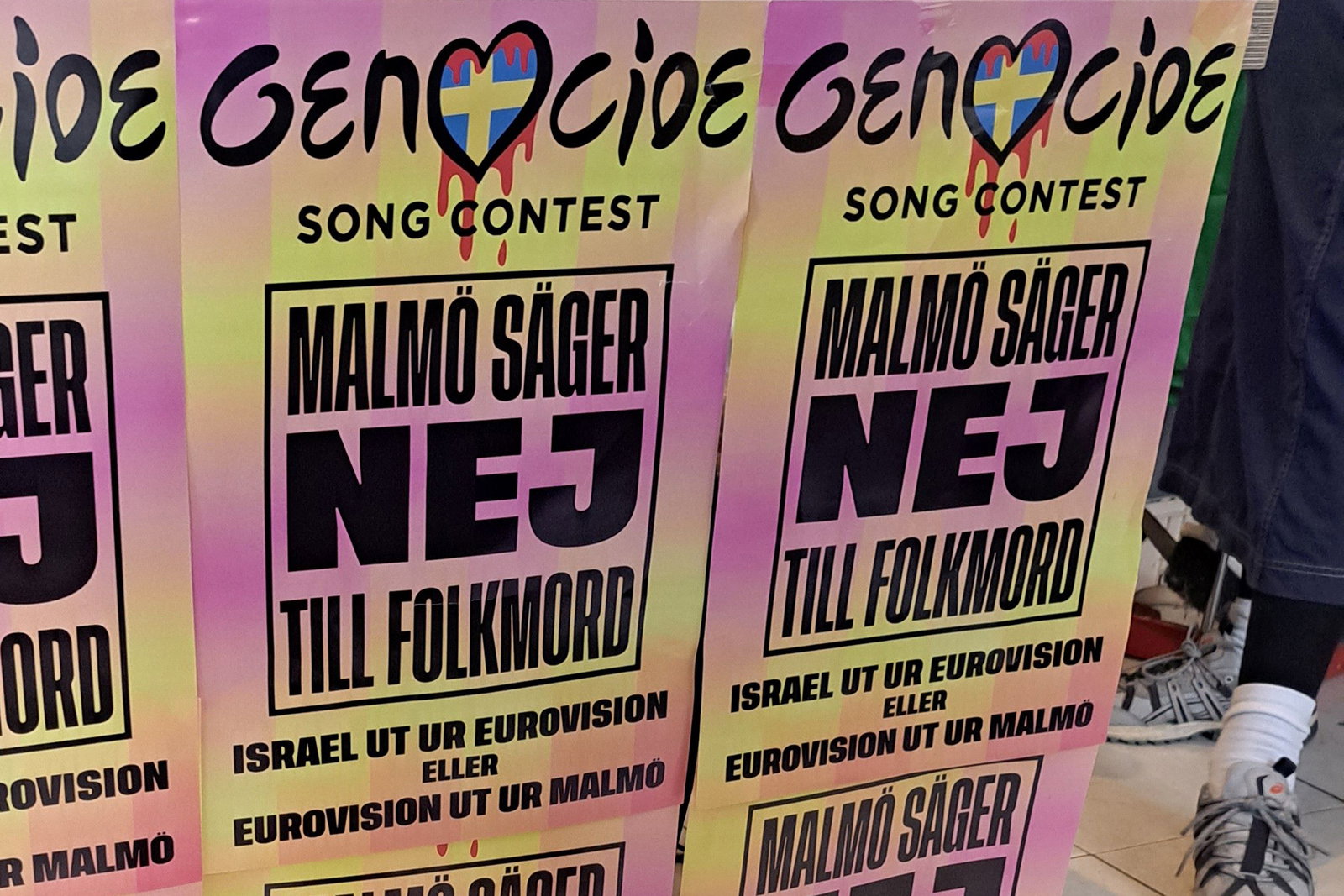 Palestinarörelsen mobiliserar inför Eurovisionsfestivalen