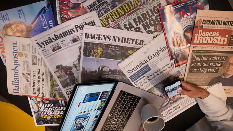 Det nya mediestödet slår hårt mot vänstertidningarna. Foto: Fredrik Sandberg/TT.