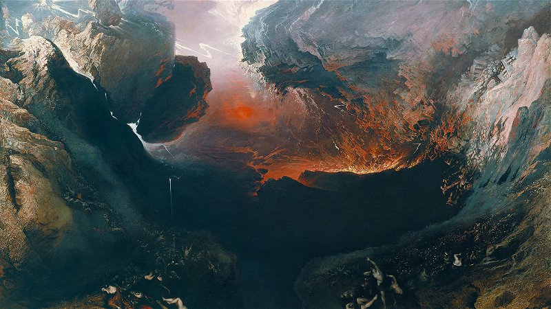 John Martin, ”The Great Day of His Wrath”, 1851–1853, oil on canvas.