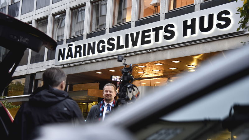 Svenskt näringsliv, tidigare SAF, har varit Sveriges mest envisa motståndare till förkortad arbetstid
under det senaste seklet. Foto: Lars Schröder/TT.