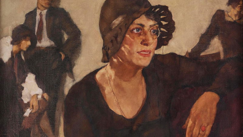 I Statens porträttsamling hamnar Lasersteins verk från 1929 utanför sin kontext. Bild: Lotte Laserstein, Polly Tieck, 1929 (beskuren).