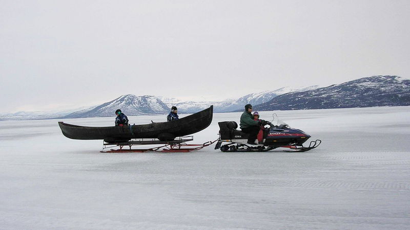 I den nya dokumentärfilmen ”Vägen till ingenstans” skildras livet längs en isolerad grusväg norr om Kiruna. Foto Kalle Niia