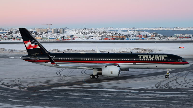 Den blivande presidentens son Donald Trump Jr. landade i Grönlands huvudstad Nuuk under tisdagen. Foto: Emil Stach/Ritzau Scanpix/AP.