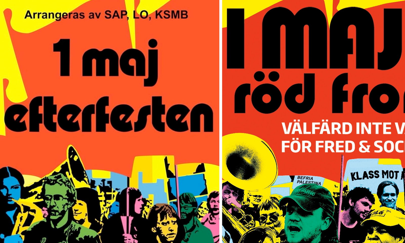Kommunister och socialdemokrater firar 1 maj – med ”samma” affisch