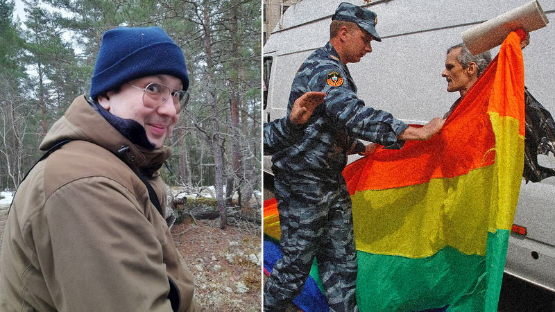 Allan, 41, har förts till förvar – i väntan på att utvisas till det homofoba Ryssland. Foto: Privat / Mikhail Metzel/AP




