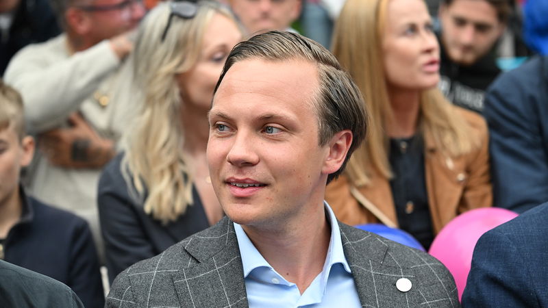 Tobias Andersson är ordförande i riksdagens näringsutskott. Foto: Christine Olsson/TT.
