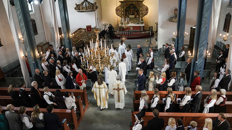 Jesper Liljeblad deltog på ”Sverige tillber Jesus” i Kungsträdgården 2 augusti. Foto: Line Bankel.