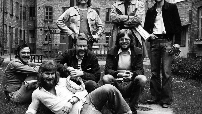 Hoola Bandoola Band år 1973. De har precis släppt På väg, med pärlor som ”Jakten på Dalai Lama” vars smäktande balalajkor manipulerar fram mina tårar varje gång. Foto: Skånereportage/IBL Bildbyrå/TT.