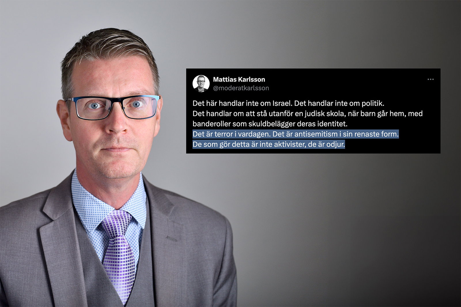 Toppmoderat anmäld för hets mot folkgrupp: ”Kallar judar för odjur”