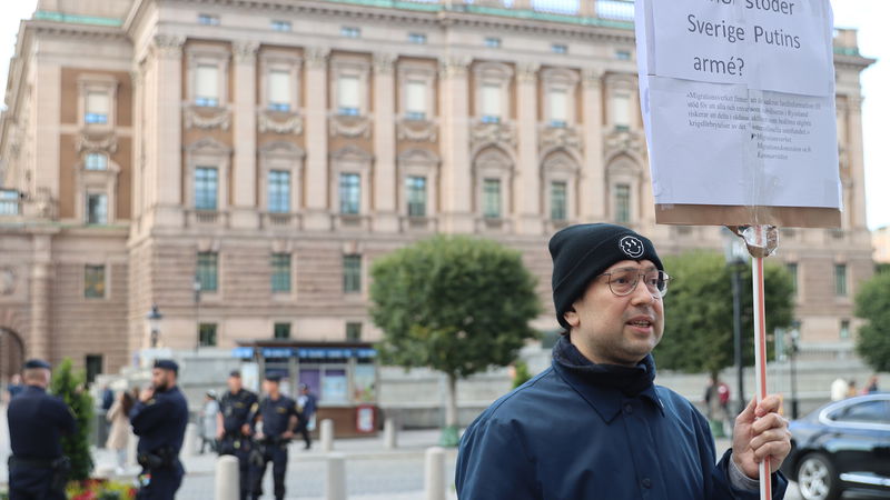 Martin Uggla på Svenska Freds menar att Migrationsverket agerar ”väldigt bisarrt”. Foto: Liz Fällman.