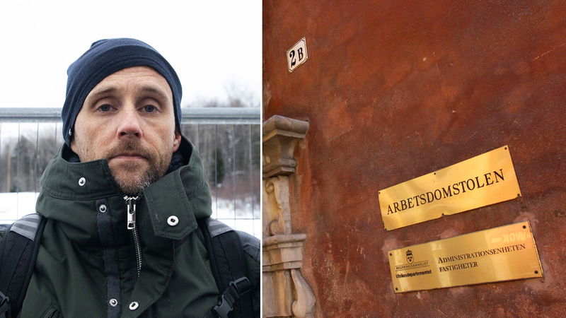 Pelle Sunvisson, förhandlare på SAC:s organisation Solidariska byggare och Arbetsdomstolen i Gamla stan. Foto: Jacob Lundberg, Lars Pehrson/SvD.