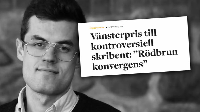 Andi Olluri har tilldelats 2025 års Robespierrepriset. Foto: Kamal El Salim och skärmdump.