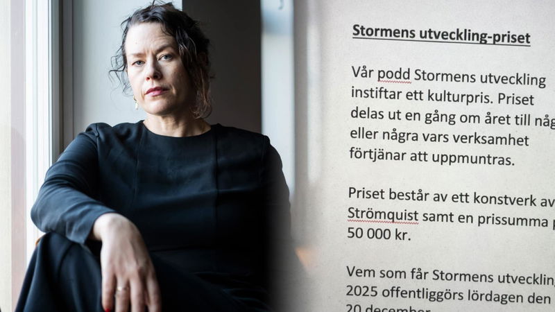 Mecenat. Konstnären Liv Strömquist driver podden Stormens utveckling tillsammans med Ola Söderholm och Jonatan Unge. Nu har de tillsammans startat ett nytt kulturpris. Foto: Ida Persson/SvD/TT.