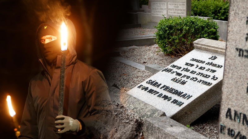 Anna Nachman, begravningsansvarig på Judiska församlingen, delar högerextrema ”Förtalsombudsmannens” syn på antirasisterna. Foto: Fredrik Persson/TT, Drago Prvulovic/TT (montage).