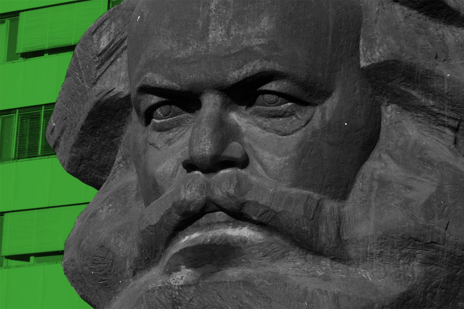 En grön Marx tittar fram