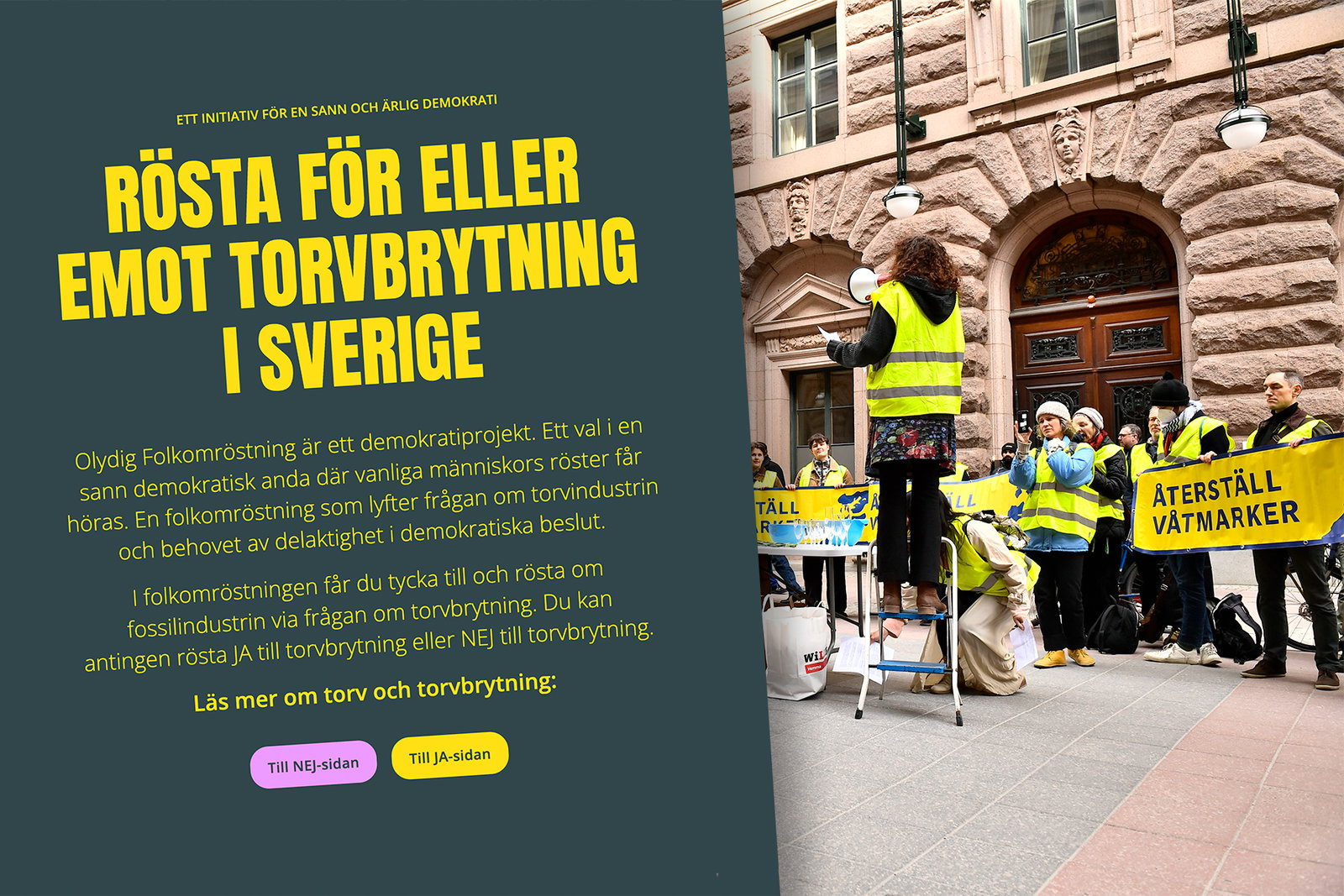 Våtmarksaktivister vill ”folkomrösta” om torv
