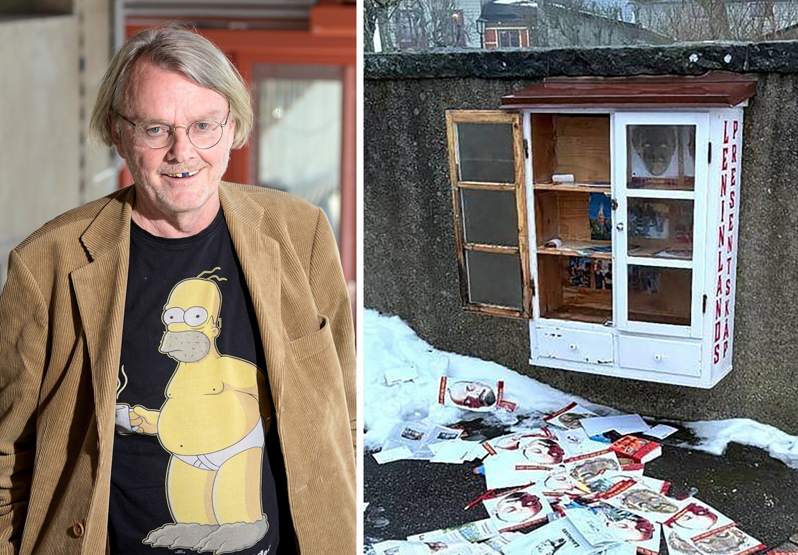 Leninland vandaliserat av nazistiska Aktivklubb: ”Hot mot det fria ordet”