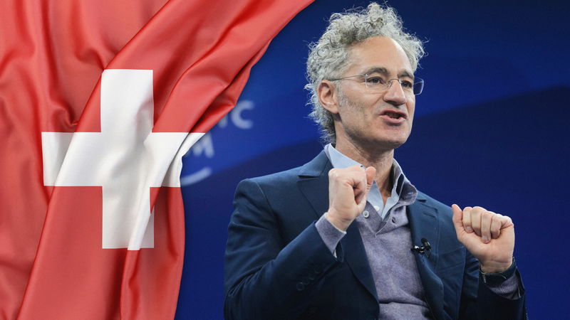 Palantirs vd Alex Karp donerade en miljon dollar till Donald Trumps installation förra året. Foto: Markus Schreiber/AP/TT, adobe stock.