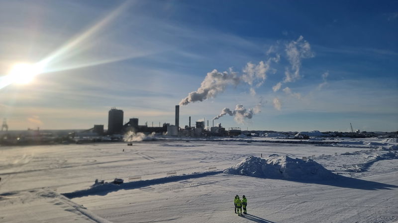 SSAB:s stålverk i Luleå tillverkar ett av världens främsta stål. Foto: Leonidas Aretakis.