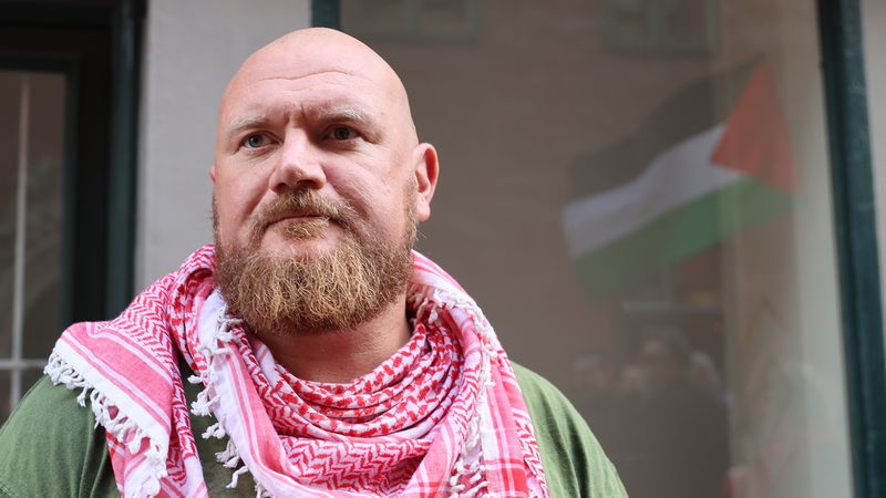 Hamnarbetarförbundets vice ordförande Erik Helgeson fick sparken och portades från Göteborgs hamn i början av förra året. Foto: Jacob Lundberg.