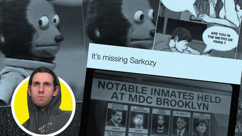 Tanguy, mer känd som Yungnat999, skapar memes som når storpublik i Frankrike. Foto: Privat, Instagram/skärmdump.