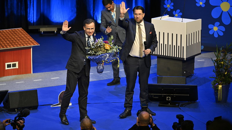 Sverigedemokraternas samarbete med allianspartierna har gjort dem till ett av Europas mest extrema partier i den ekonomiska politiken. Foto: Anders Wiklund/TT.