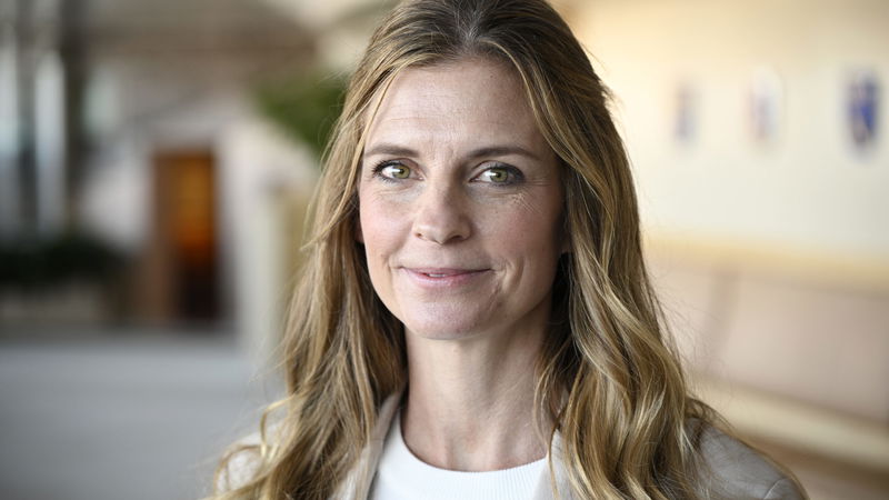 Kristdemokraternas partisekreterare Liza-Maria Norlin (KD). Foto: Anders Wiklund / TT.