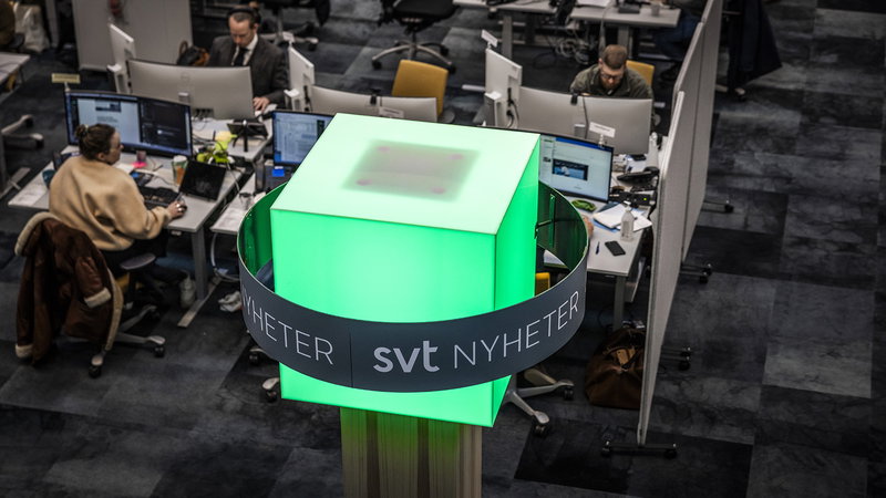 I SVT:s sparpaket ingår att dra ned på nyhetsverksamheten med 80 miljoner. Foto: Tor Johnsson/Journalisten/TT.