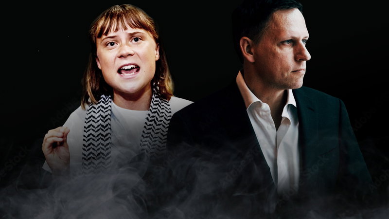 Peter Thiel menar att Antikrist har återvänt – i form av regleringar av teknikbolagen. Foto: Andrew White/The New York Times/TT, Petros Giannakouris/AP (montage).