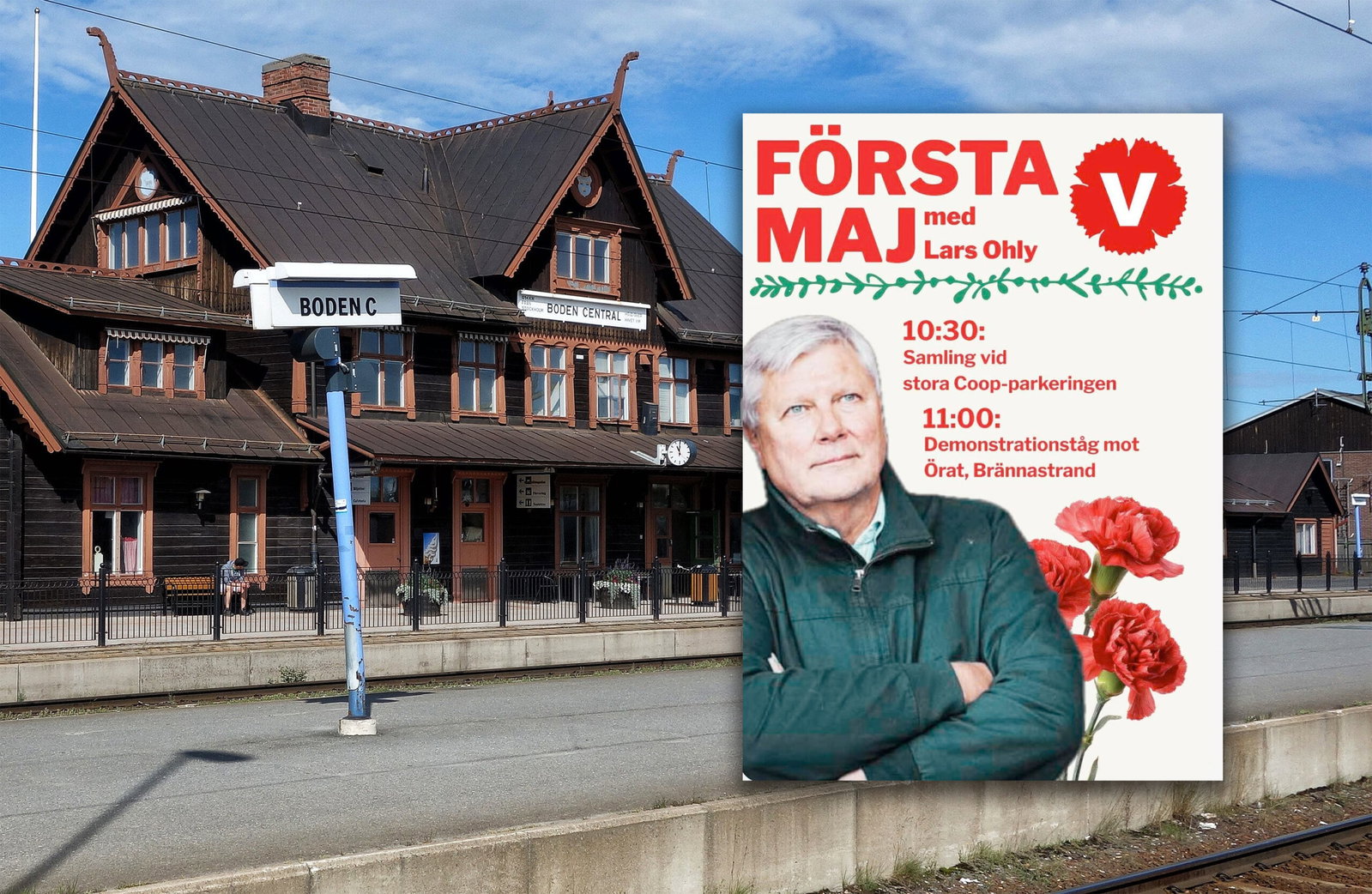 Lars Ohly talar på V-möte i Boden: ”Inga planer på att gå med igen”